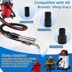 Happy Tree Universal Fit All Brands' Shop Vac Extractor Hose Kit Adapter Wet-dry Extraction Accessory for Upholstery & Carpet Cleaning Auto Detailing Wet Vaccum Accessories with 25 Feet Water Hose