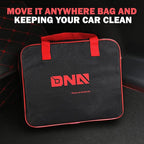 DNA Motoring Car Detailing Brush Cleaning Tools Set with Carry Bag for Auto Interior & Exterior Wheel Dashboard Vent, Red,TOOLS-00278
