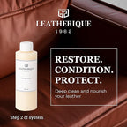 Leatherique Prestine Clean 8 oz | Leather Cleaner & Conditioner for Cars, Furniture, Saddles & More | Gently Removes Dirt, Oils & Impurities | Works Alone or with Leatherique Rejuvenator Oil