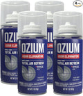 Ozium Air Sanitizer, 2 oz Car Fogger: Single-Shot Smoke Odor Eliminator & Car Air Freshener (New Car Smell, 4 Packs)