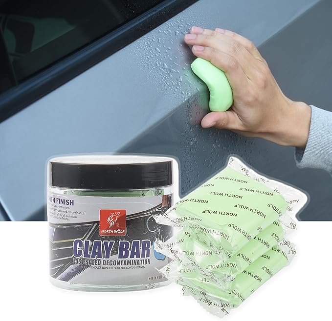 3 Pack Magic Clay Bar Kit Premium Car Clay Bars for Auto Detailing Cleaning No Scratch Cleaner, Green