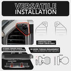 Tackform Link Vent Phone Mount Compatible with 2015-2020 Ford F-150, 2017-2021 Super Duty, 2018-2021 Expedition | Aluminum | Universal Magnetic Holder | 2" Arm | Black Knob | (NOT MAGSAFE Compatible)