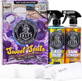 Salty Captain Sweet Seats Kit - Boat Upholstery Cleaner and Protectant Kit with Boat Seat Cleaner Spray & UV Marine Vinyl Protectant | RV, Car & Auto Vinyl Care | Boat Cleaning Supplies & Accessories