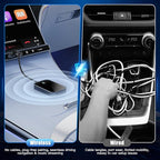 2026 Upgraded Wireless CarPlay Adapter for iPhone – Convert Factory Wired to Wireless Plug-and-Play USB-A/USB-C, No Latency Siri/HD Nav, Compatible with Car with Wired CarPlay & iOS 10+