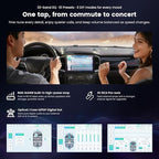 A7 10.1" QLED Android Double Din Car Stereo, 4G LTE/Wi-Fi/USB, SPDIF/DSP/4V RCA, Wireless Android Auto & CarPlay, AI DriveChat, HDMI-in/Out, GPS Tracking & Parking Monitor, S8 Gen4
