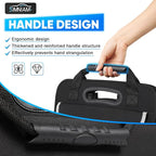 Simniam Large Car Trunk Organizer - with 5 Compartments Trunk Organizers and Storage SUV, Reinforced Handle, Securing Straps, Trunk Organizer Available for Car, SUV, Truck, Minivan