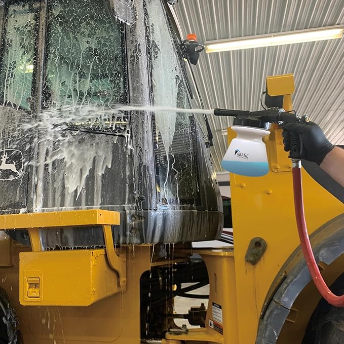 Image Wash Products - Foam Cannon for Garden Hose - Connects to Any Garden Hose - Ultimate Car Wash Foamer to Help Wash Your Car or Truck - (Comes with 3 Separate Dilution Tips) - Truck/Car/RV/Boat