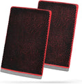 Tidy Monster 2 Pack Clay Bar Mitt for Car Detailing, Medium Grade Auto Magic Clay Towel, Scratch-Free and Paint Safe, for Cleaning Polishing Detailing Cars Paint, Glass, Wheels (Red)