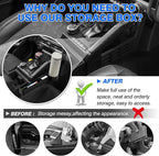 Autorder Gear Shift Organizer for Toyota Tacoma 2024-2026/4Runner 2025-2026 Accessories Center Console Organizer Removable Cup Holder Gear Shift Inser