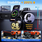 Upgrade [for Qi2.2-Certified] 25W for MagSafe Wireless Car Charger Mount, 2XFast Charging[90+LBS Safe Suction] Magnetic Phone Holder Dashboard Windshield for iPhone 17/16/15/14/13/12 Pro Max,Black