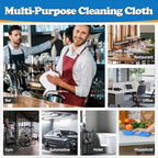 FIXSMITH Microfiber Cleaning Cloth, Pack of 12, Shop Towels Bulk, Microfiber Towels for Cars, Lint Free, Scratch-Free Cleaning Cloths, Cleaning Rags for Housekeeping, 11.5 x 11.5 inch
