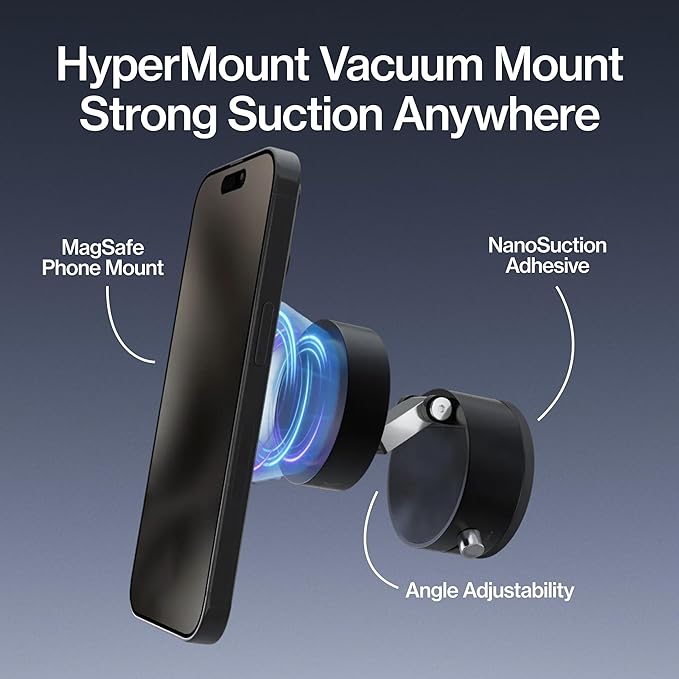 Statik HyperMount (Gen 2) Phone Mount, Magnetic Phone Holder, Car Mount for Phone Works on Smooth & Lightly Textured Surfaces, iPhone, Samsung, and Android Compatible, 3 Pack