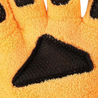 Scratch Free Car Wash Mitt, Coral Fleece Mitts, Five Finger Wash Glove Tool, Men Women Car Truck SUV, Automotive Vehicle Exterior, Home Kitchen Cleaning Supply