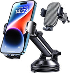 Qifutan Phone Holders for Your Car Cell Phone Mount for Car Mount Windshield Dashboard Air Vent Universal Hands Free Automobile Cell Phone Holder Fit for iPhone Smartphone Camera Mounts