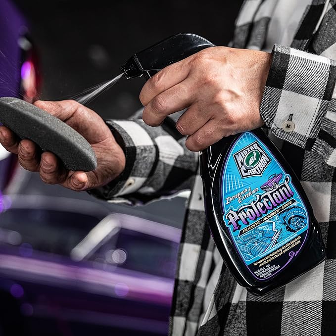 Turtle Wax X Mister Cartoon 54258 Interior and Exterior Protectant, Fast Drying Formula, for Dashboards, Tires, Trim, Plastics, Rubber and More, UV Protection, Great for Cars, Trucks and RV's, 16 oz.