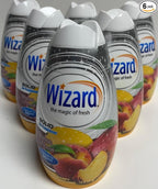 Wizard The Magic of Fresh gel Air Freshener, solid air freshener 7.8 oz mango peach (Pack of 6)