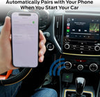 Monster Wireless CarPlay Adapter, Wireless Android Auto Adapter, Convert Wired to Wireless CarPlay & Android Auto, Compact Dongle for Factory Wired CarPlay Cars, USB-C & USB-A Cables Included