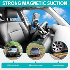 Magnetic Phone Mount for 2010-2024 Toyota 4Runner Accessories, Magsafe Dash Cell Phone Holder Multi-Mount Phone Stand with Extra Clip Bracket for Smartphone for 5th Gen 4-Runner Accessories