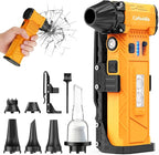 Electric Air Duster & Vacuum 2-in-1, 180000RPM Brushless Motor, Rechargeable Compressed Air Duster with 8000mAh Battery, Stepless Speed Control, 7-Mode Light Mini Blower for PC, Car, Home, Outdoor
