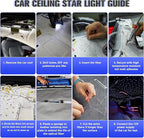 16W LED Starlight Headliner Kit, Star Lights for Car Roof&Home Decoration, Fiber Cable 650pcs*0.03in*13.1ft RGBW Star Light Headliner with Bluetooth APP/Remote Control/Music Mode