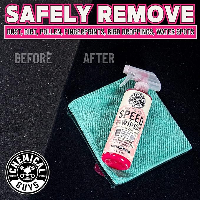 Chemical Guys Speed Wipe Quick Detailer, Safe for Cars, Trucks, SUVs, Motorcycles, RVs & More, Extra Large 32 fl oz, Cherry Scent