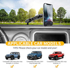 Magnetic Phone Mount Holder for 2018-2023 Jeep Wrangler JL 4XE Gladiator JT, for Magsafe iPhone 12-17 Series Accessories, 360° Adjustable, One-Hand, Off-Road Stable, No Darill Easy to Install