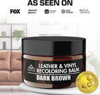 FORTIVO Leather Recoloring Balm, Leather Repair Kit for Furniture, White Leather Dye, Leather Repair Kit, White Leather Balm, Leather Repair Kit for Couches, Balm Leather - White