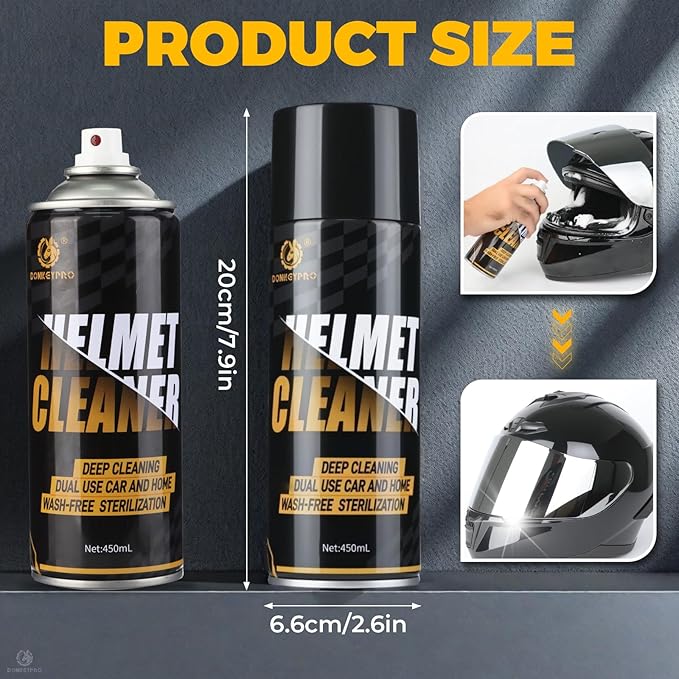 DONKEYPRO Car Interior Foam Cleaner - 2026 New Powerful Multi-Purpose Foaming Spray for Seats, Leather, Helmet Care, Fabric, Upholstery & Carpet - Deep Cleaning Magic Foam for Car & House 450ML