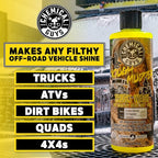 Chemical Guys Tough Mudder Foaming Truck, Off Road, ATV and RV Heavy Duty Wash Soap, (Works with Foam Cannons, Foam Guns or Bucket Washes), 2 x 16 fl oz, Lemon Scent - CWS2021602