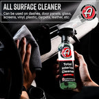 Adam's Polishes Total Interior Cleaner & Protectant, Quick Detailer & SiO2 Protection, Ceramic Infused, Anti-Static, OEM Finish, For Leather, Vinyl, Plastics, Glass & More