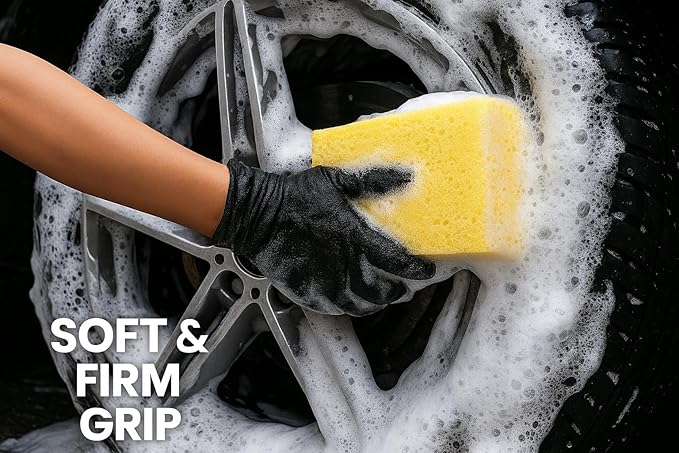2-Pack Car Wash Sponges - Large Sponges, Extra Thick for All-Purpose Cleaning, Non-Scratch, Ideal for Vehicle Washing, Equipment Cleaning, Boat Cleaning, Rectangle