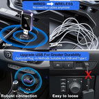 Wireless CarPlay Adapter for iPhone, Convert Wired to Wireless CarPlay, Mini CarPlay Wireless Adapter for iPhone 6+ and Cars from 2016, Plug and Play, Supports Voice Commands Via Siri