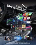 OTTOCAST Mini Cube 3.0 Wireless CarPlay & Android Auto Adapter 2026– Plug & Play, Fast Auto-Reconnect (Sliver)