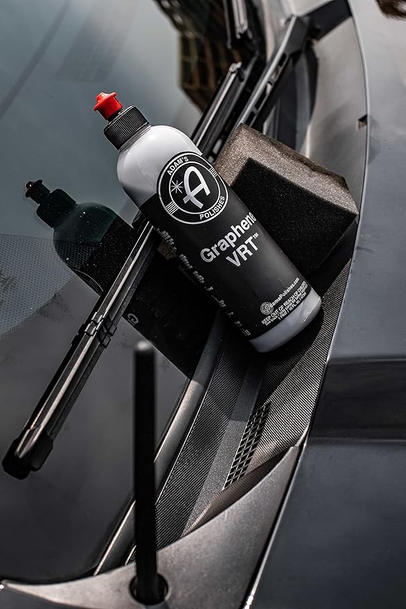 Adam's Polishes Graphene VRT 16oz Vinyl, Rubber, Tire & Trim Dressing - UV Protection and Water Repellent - Graphene Ceramic Infused Formula - Dress Tires or Trim Without Worry of Slinging (16oz)