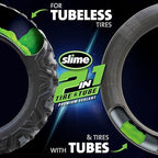 Slime 10194-6PK 2-in-1 Tire & Tube Sealant Puncture Repair Sealant, Premium, Prevent and Repair, Suitable for All Off-Highway Tires and Tubes, Non-Toxic, Eco-Friendly, 6 x 32 oz Bottles