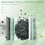 Activated Charcoal Odor Absorber,Large 4x200g w Hooks Nature Odor Eliminator for Strong Odor,Bamboo Charcoal Air Purifying Bags,Moisture Absorbers for Fresh Home Car Closet Pet,Smoke Smell Deodorizer