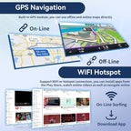6+128G 8 Core Android 15 Car Radio Stereo for Honda Civic 2006 2007 2008 2009 2010 2011 with Wireless CarPlay Android Auto, 10.1'' Touchscreen with WiFi GPS Mirror Link Bluetooth FM RDS DSP EQ SWC