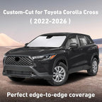 EcoNour Windshield Sunshade Compatible for Toyota Corolla Cross 2022-2024 2025 2026, Sun Visor for Front Windshield & Window Sun Shade Cover, UV Heat Blocker & Protector, Car Accessories