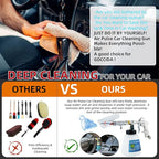 GOCCIDA Car Cleaning Kit Multi-Purpose Cleaning Gun Detachable Sprinkler Head for Car Interior Plush Toy Blanket Cleaning Works with Air Compressor
