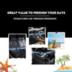 DRIVEJOY Car Air Freshener Vent Clips, 8 PK, 6 Ocean, 2 New Car Scent, Long Lasting Air Fresheners for Men & Women, Up to 240 Days, Odor Eliminator