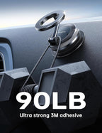 Coolpow【Newest Vacuum Magnetic Phone Holder for Car Phone Holder Mount【Movable Vacuum Suction】 Magsafe Car Mount Cell Phone Holders for Your Car Accessories for Women Men for iPhone 17 16 15 14 Kits