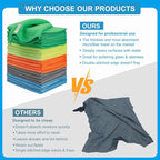 Microfiber Cleaning Cloths 15"x15" – 270GSM Plush Lint-Free Towels for Cars & Auto Detailing, Super Absorbent Car Wash Cloths for Drying, Polishing, Glass & Household(25 Pack)