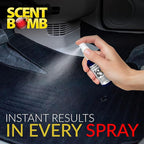 Scent Bomb Air Freshener Spray, Long-Lasting Odor Eliminator - Effective Deodorizer for Home & Car, Fresh Room Spray for Kitchen, Bathroom & Smell Neutralizer - 1 oz Pack of 4, Clean Cotton Scent