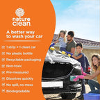 Nature Clean Non-Toxic & Plastic-Free Foaming Car Wash Soap Strips 36 count. Environment-Friendly & Biodegradable CarWash Soap Sheets. Chemical-Free & Eco-Friendly Strip Wash Car Soap Shampoo.