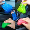 Car Cleaning Gel, 4 Piece Car Cleaning Kit, Men's and Women's Car Detailing Supplies Accessories, Car Trim Dust, Crevice Cleaner, Vent Removal Grease and Dust, Clean Keyboard Cleaner.