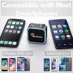 C-Pro [Native USB-A] Wireless CarPlay & Android Auto Adapter – Dual-Phone Memory (Couples), Zinc Alloy, 5GHz WiFi – Direct Plug for Standard Ports