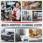 FIXSMITH Microfiber Cleaning Cloth, Shop Towels Bulk, 24 Pack Grey Microfiber Towels for Cars, All-Purpose Absorbent Cleaning Rags, Dust Cloth for Automotive, Mechanic, Garage, Bar, 12 x 11 inch
