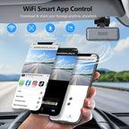 4K Mini Dash Cam Front，Front Dash Camera for Cars，WiFi Car Camera with Voice Control, Night Vision, G-Sensor,24H Parking Mode, Loop Recording App, Dashcam 4K Included 32GB,Support 256GB