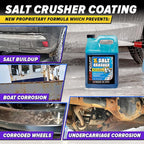 Carfidant Xtreme Salt Crusher – Boat Wash Soap & Salt Remover - Marine Engine Flush & Road Salts Neutralizer - Heavy Duty Cleaner for Boats, Jetskis, Cars - 16 fl. oz.