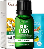 100% Pure Blue Tansy Essential Oil - 0.17 Fl Oz - Blue Tansy Oil for Hair, Skin, Diffuser, Aromatherapy & DIY Candle Making Scent